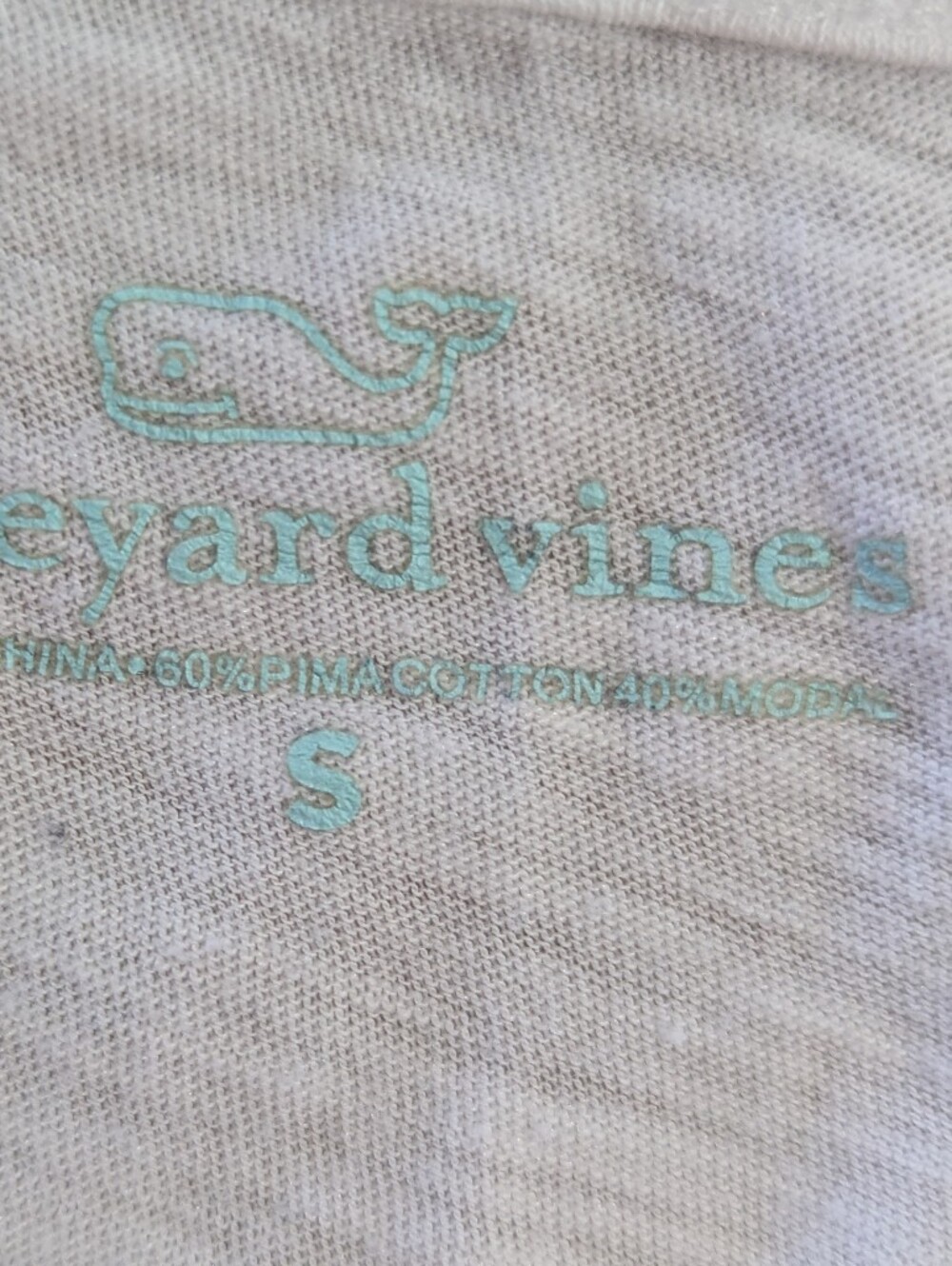 Vineyard Vines Plain White Short Sleeve T-Shirt Logo Tee Size Sm *GUC - Picture 6 of 9